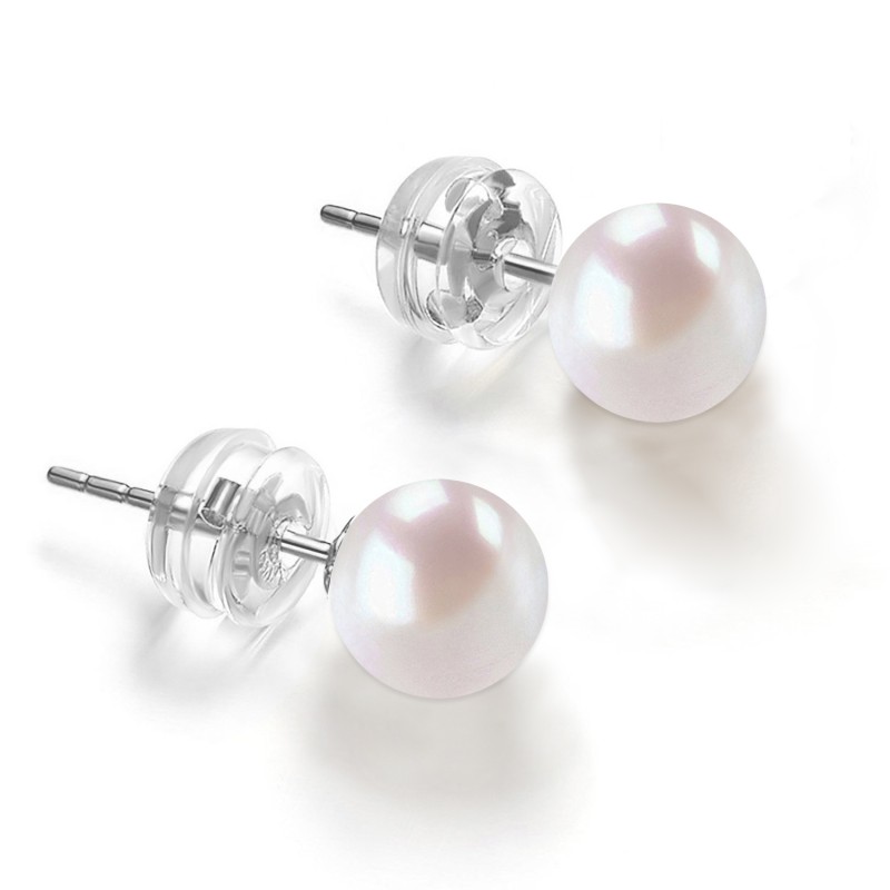 FINEFEY Sterling Silver Classic Freshwater Pearl S...