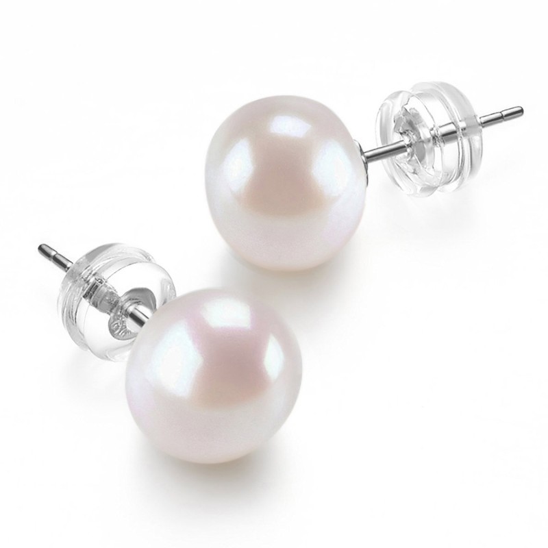 FINEFEY Sterling Silver Classic Freshwater Pearl S...