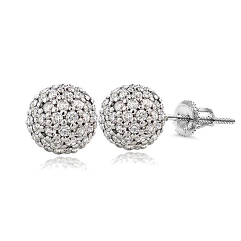 Finefey 925 Sterling Silver Cubic Ball Screw Pin S...