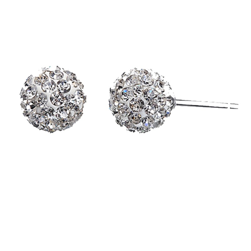 Finefey 925 Sterling Silver Cubic Ball  rhodium pl...