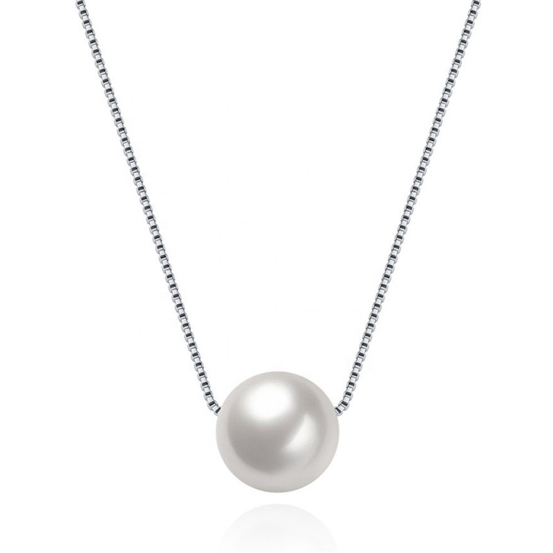 Finefey 925 Sterling Silver Freshwater Pearl Neckl...