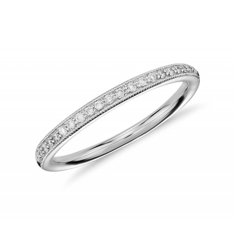 Finefey 925 Sterling Silver pave cubic ring rhodiu...