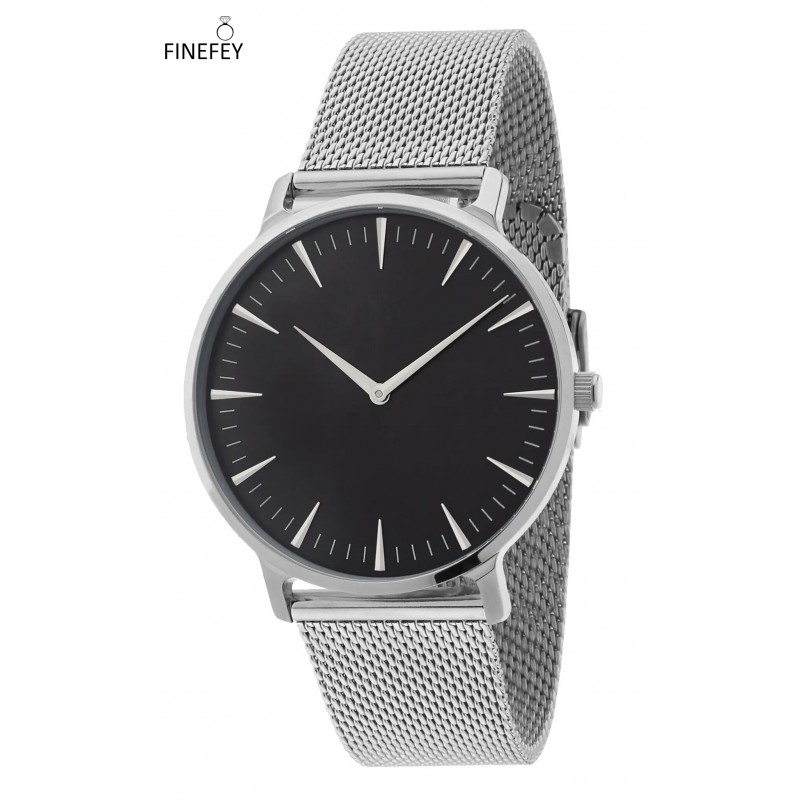 FINEFEY Wrist Watch 40mm Silver for Women