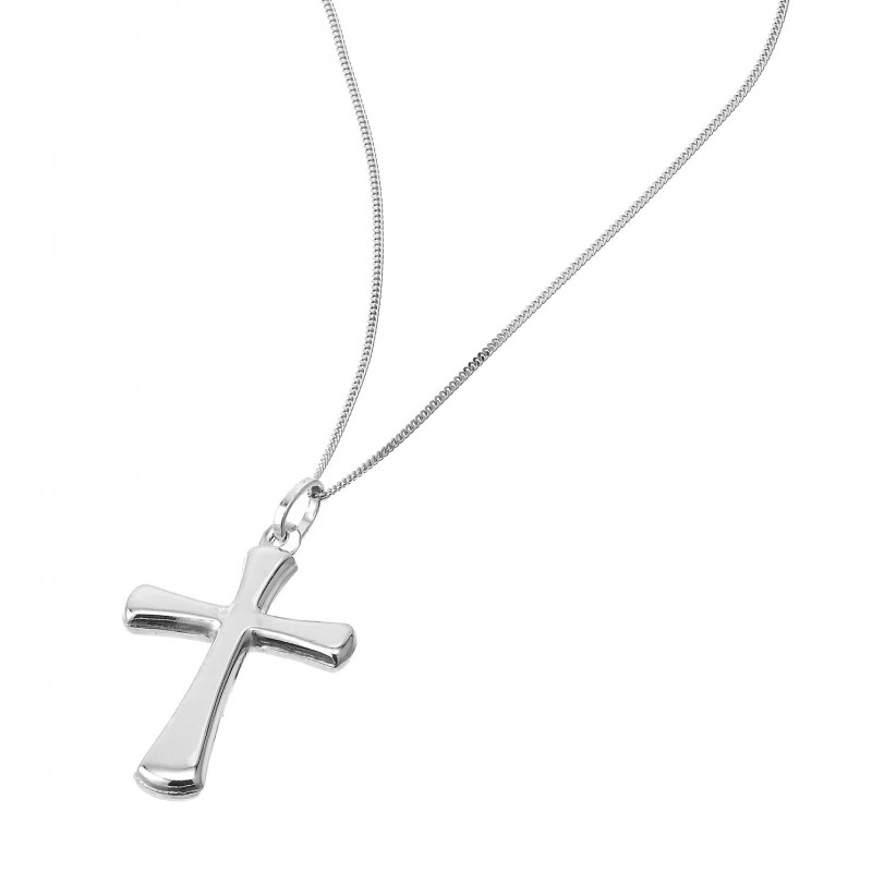 FINEFEY Sterling Silver Classic Cross Pendant Neck...