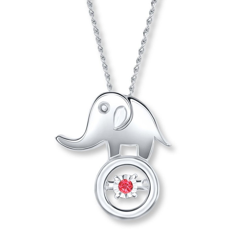 FINEFEY Sterling Silver Elephant Children's Neckla...