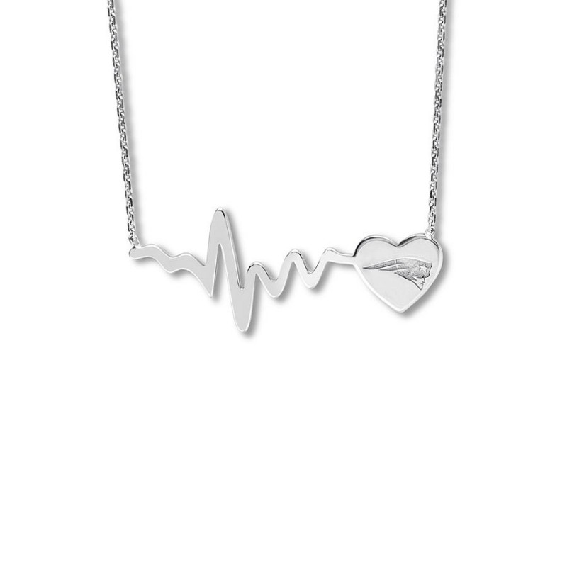 FINEFEY Sterling Silver Heartbeat Necklace 