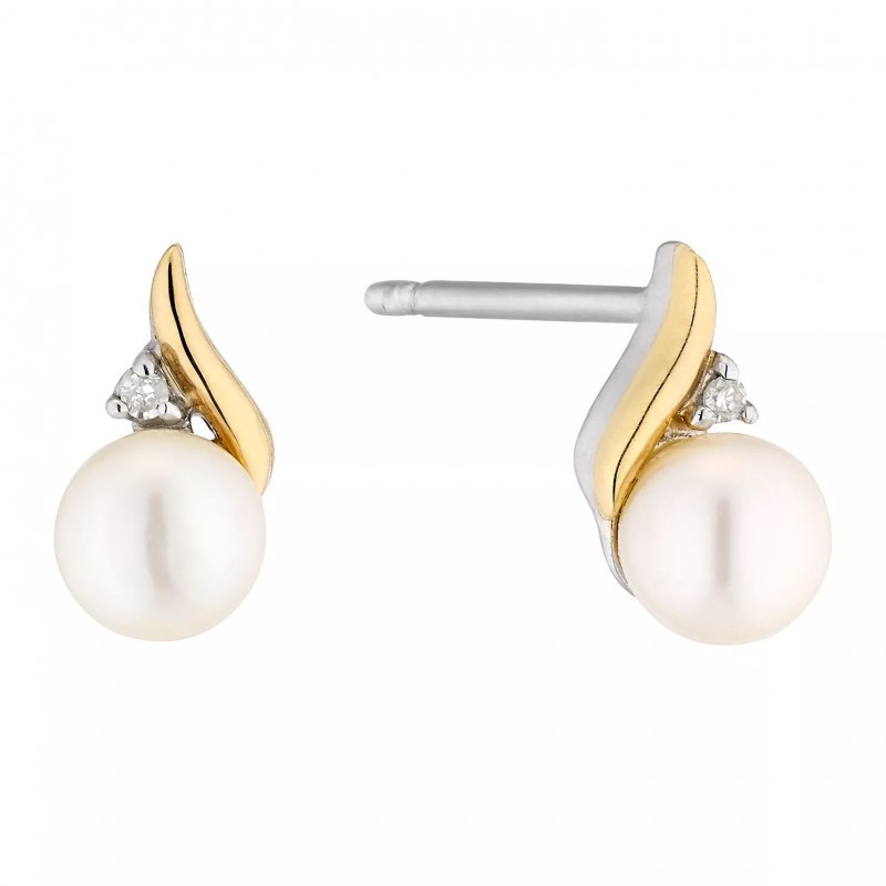 FINEFEY Sterling Silver Gold Plated  Zirconia Pear...