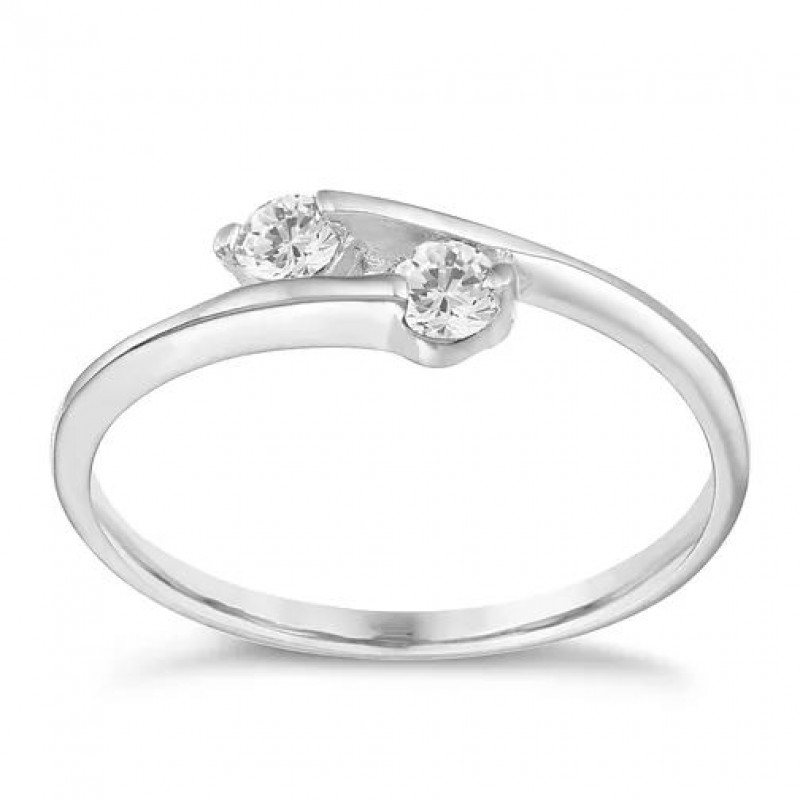 FINEFEY Sterling Silver Round Cut Cubic Zirconia 2...