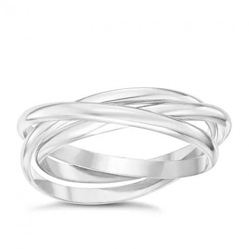 FINEFEY Sterling Silver Intertwined  Ring
