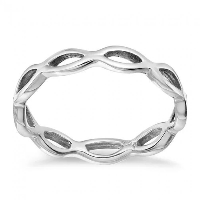 FINEFEY Sterling Silver Infinity Ring 