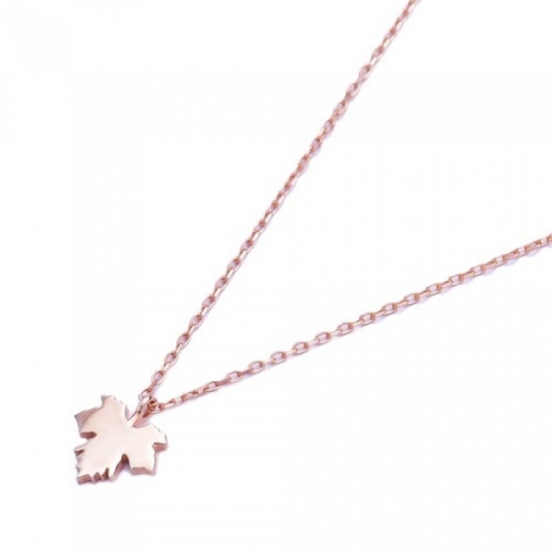 FINEFEY Sterling Silver Rose Gold Plated Mini Grap...