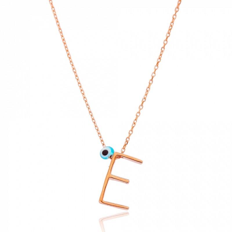 FINEFEY Sterling Silver Rose Gold Plated  Alphabet...