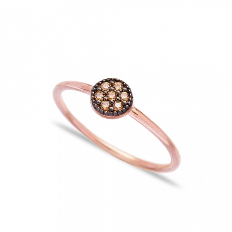 FINEFEY Sterling Silver Rose Gold Plated Citrine S...