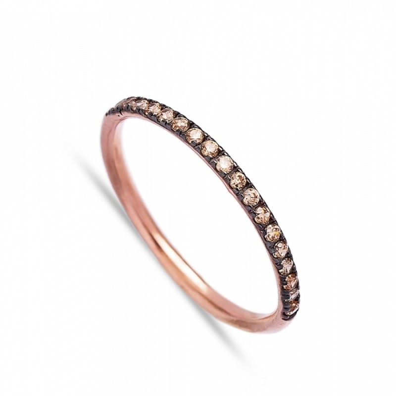 FINEFEY Sterling Silver Rose Gold Plated Citrine Z...