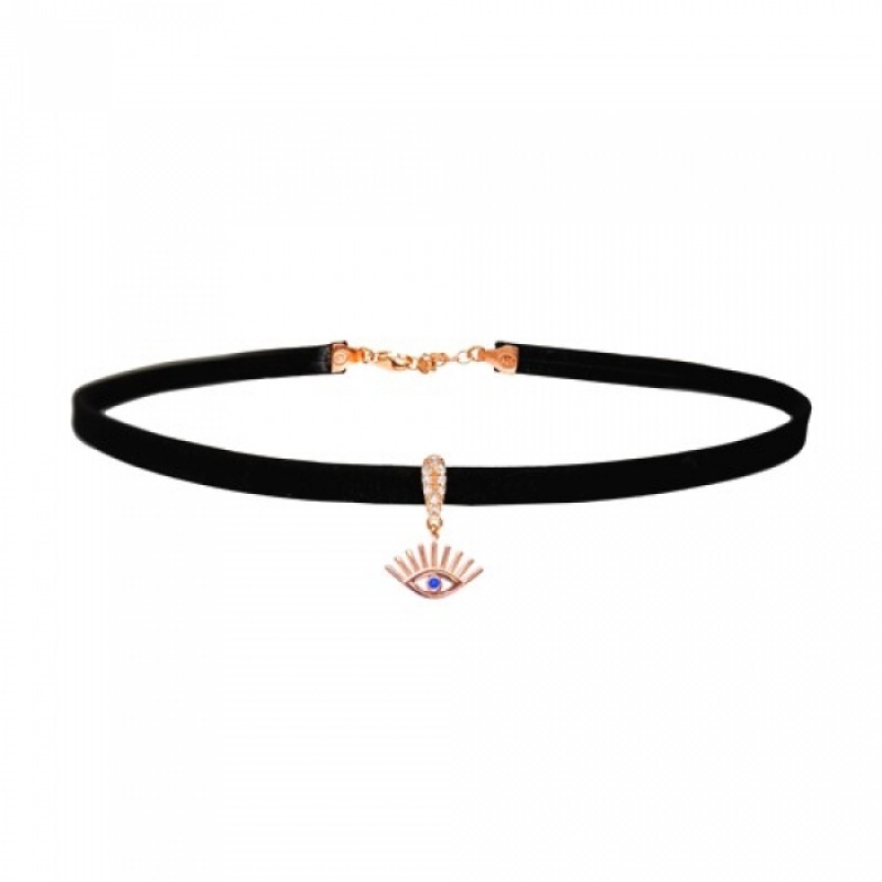 FINEFEY Sterling Silver Rose Gold Plated Dainty Ev...