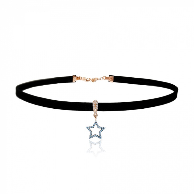 FINEFEY Sterling Silver Rose Gold Plated Turquoise...