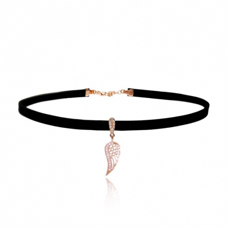 FINEFEY Sterling Silver Rose Gold Plated Zircon An...
