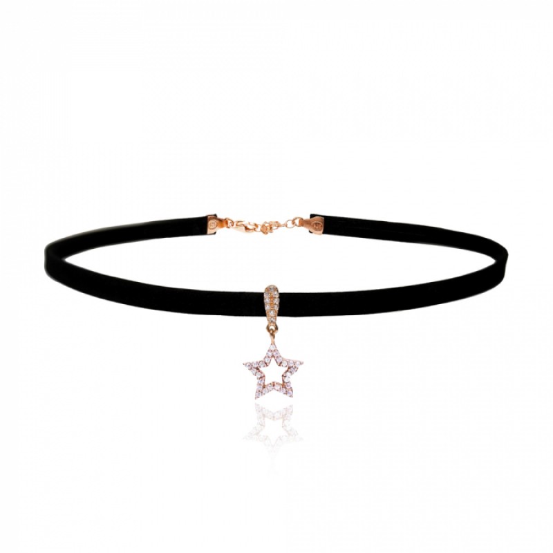 FINEFEY Sterling Silver Rose Gold Plated Zircon Tw...