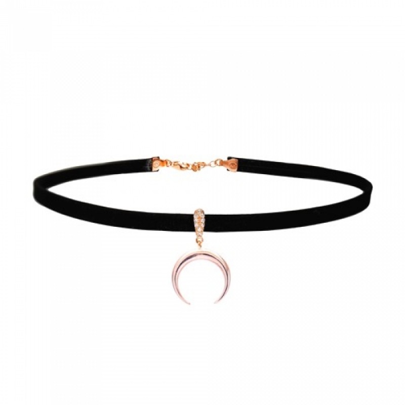 FINEFEY Sterling Silver Rose Gold Plated Zircon Cr...