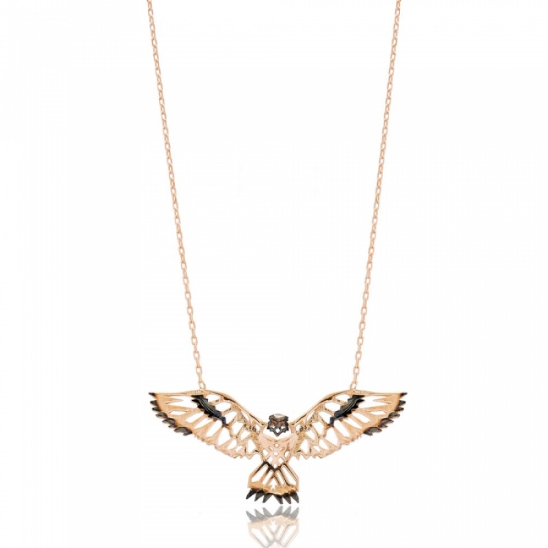 FINEFEY Sterling Silver Rose Gold Plated Origami E...