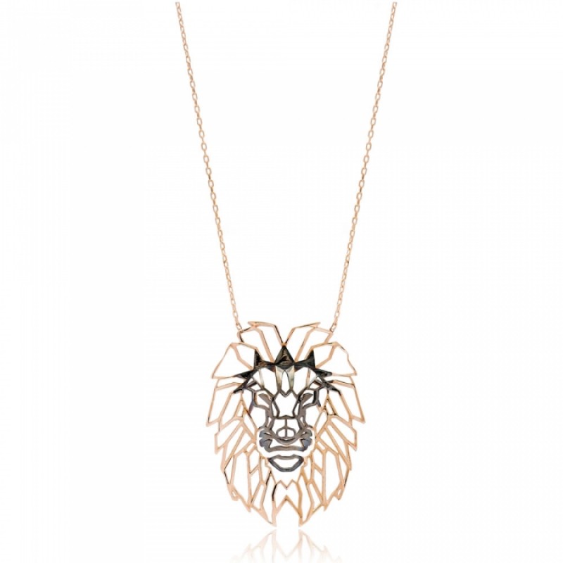 FINEFEY Sterling Silver Rose Gold Plated Origami L...