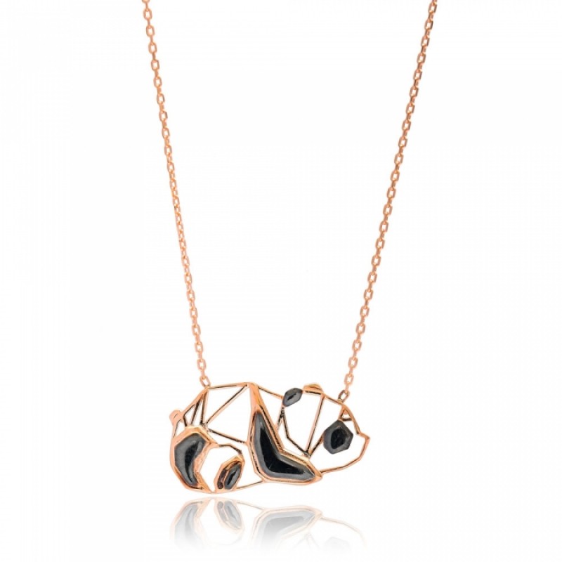 FINEFEY Sterling Silver Rose Gold Plated Origami L...