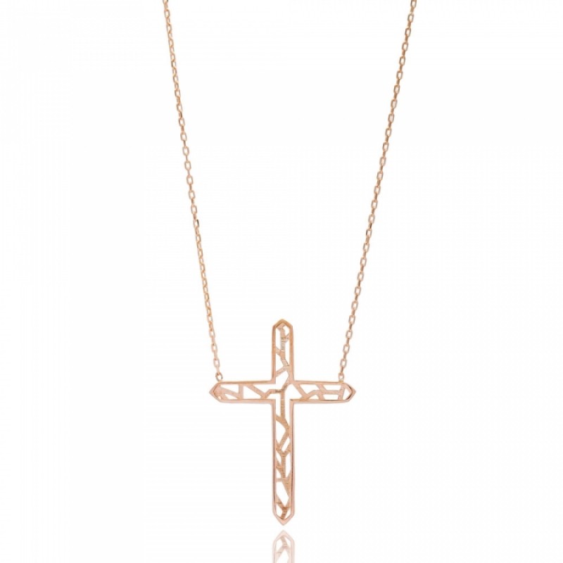 FINEFEY Sterling Silver Rose Gold Plated Origami C...