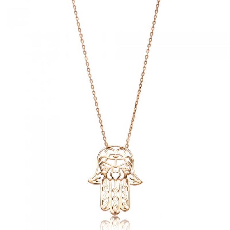 FINEFEY Sterling Silver Rose Gold Plated Origami P...