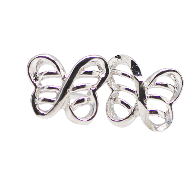 925 Sterling Silver Butterfly Earrings