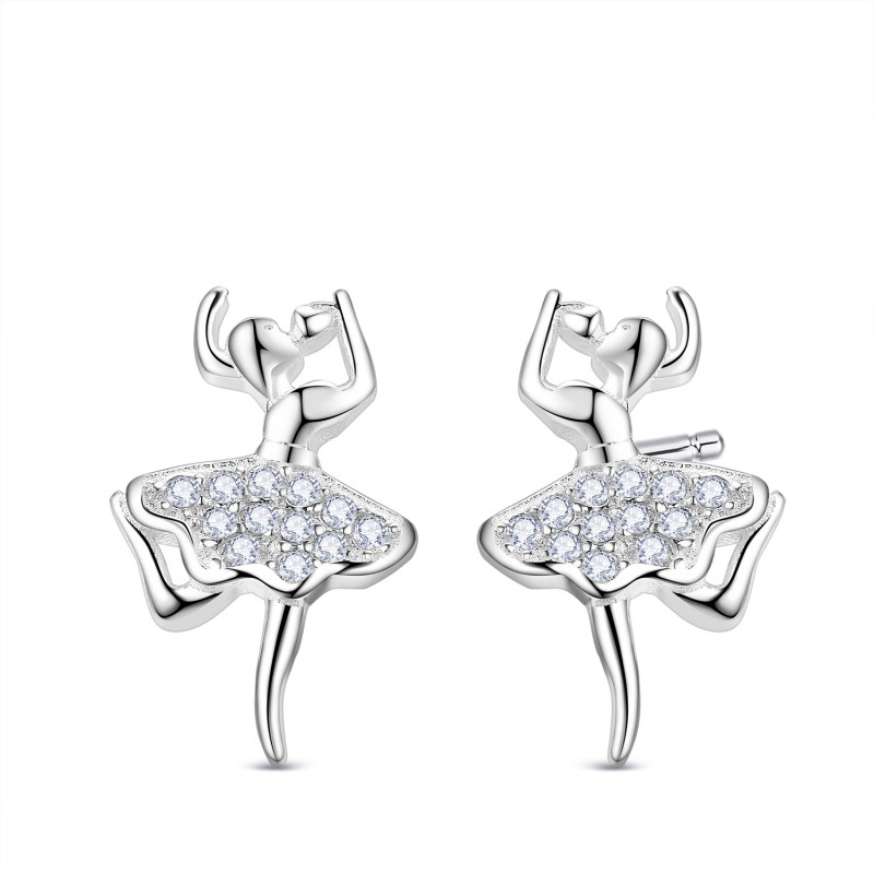 FINEFEY Sterling Silver with whilte Zirconia Cute ...